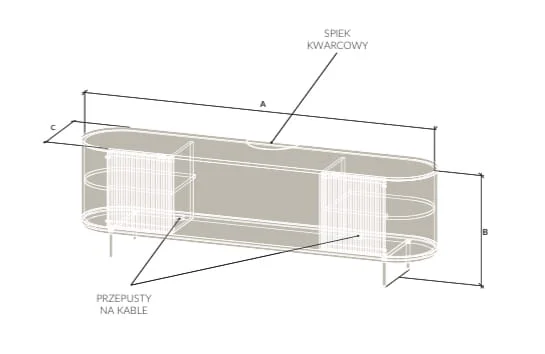 Szafka Rtv Madera Jasny Dąb 210 - Image 7