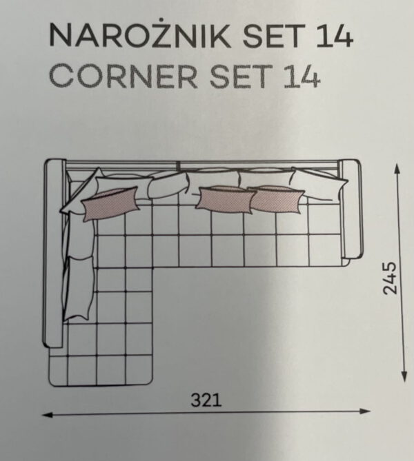 szkic narożnika belavio set 14